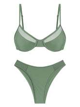 Underwire Push Up Mesh Bikini